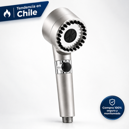 Ducha de Alta Presión con Filtro Purificador · 3 Modos de chorro