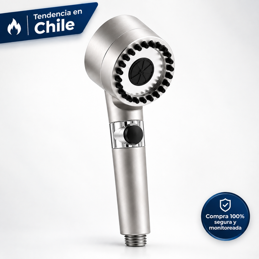 Ducha de Alta Presión con Filtro Purificador · 3 Modos de chorro